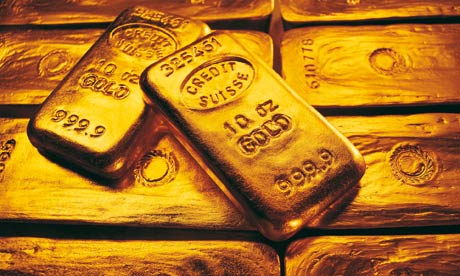 Gold bars and bullion