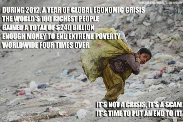 Poverty amid plenty.... of Rich Elitists